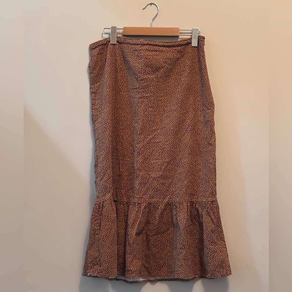 Urban outfitters long skirt with micro dots